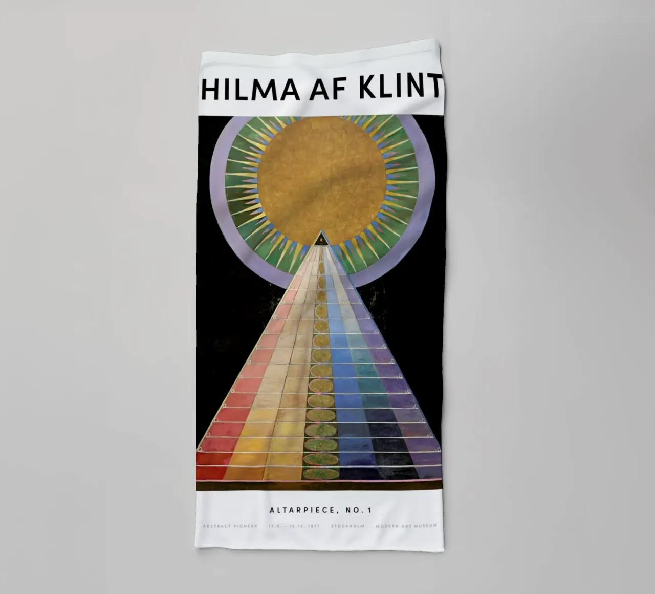 Hilma af Klint - Altarpiece, No. 1 II toalla de baño de Vintage by JUNIQE