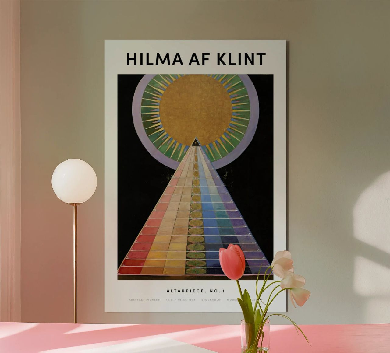 Hilma af Klint - Altarpiece, No. 1 II alluminio dibond da Vintage by JUNIQE