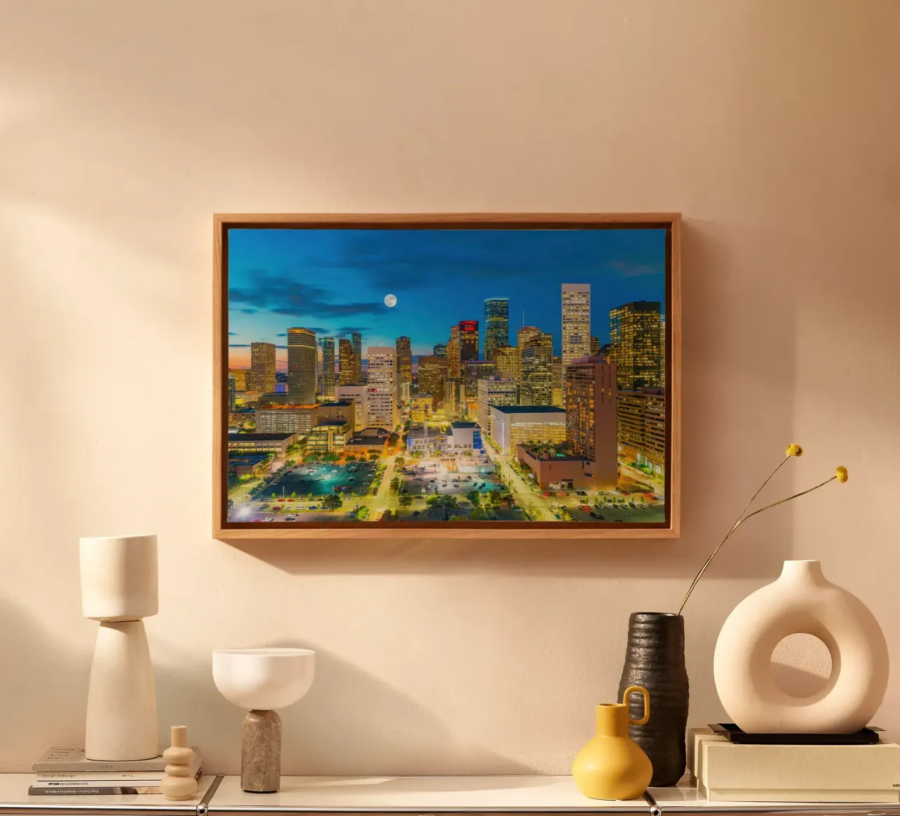 Houston, VS canvas met Baklijst van PhotoVibe Decor