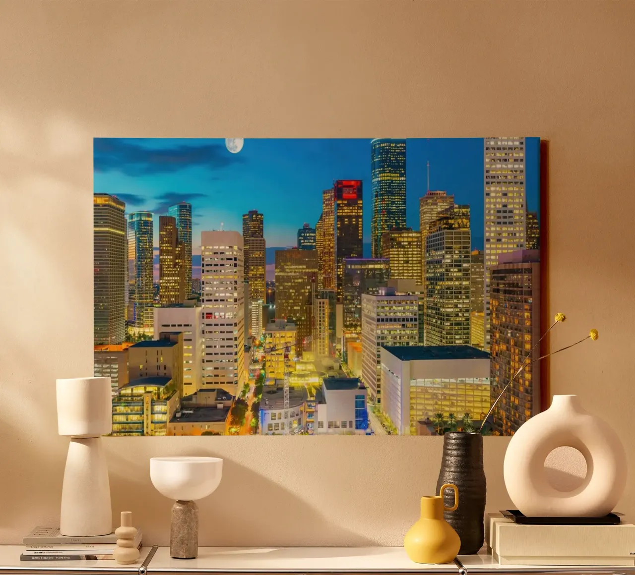 Houston, VS canvas met Baklijst van PhotoVibe Decor