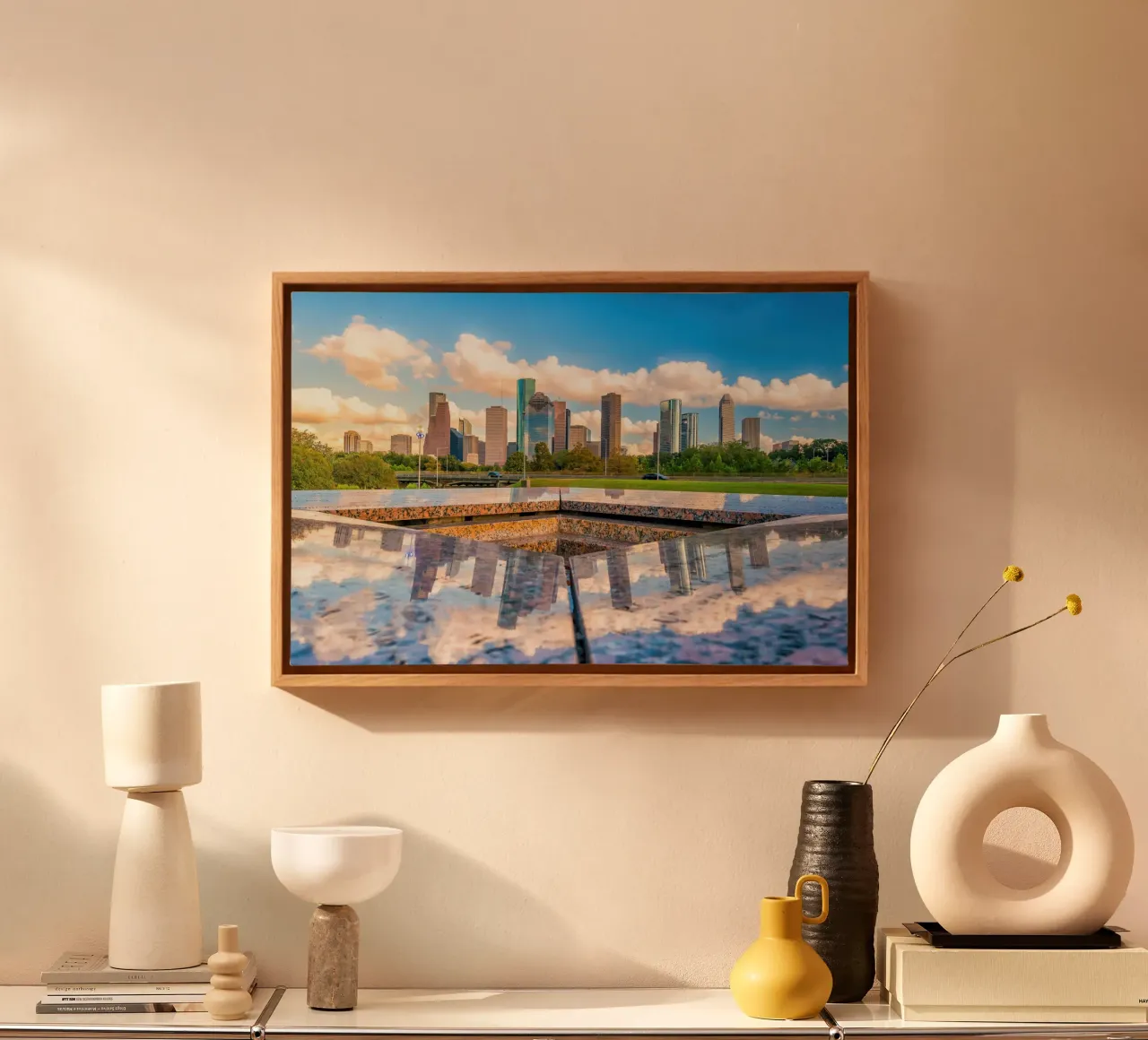 Houston, VS canvas met Baklijst van PhotoVibe Decor