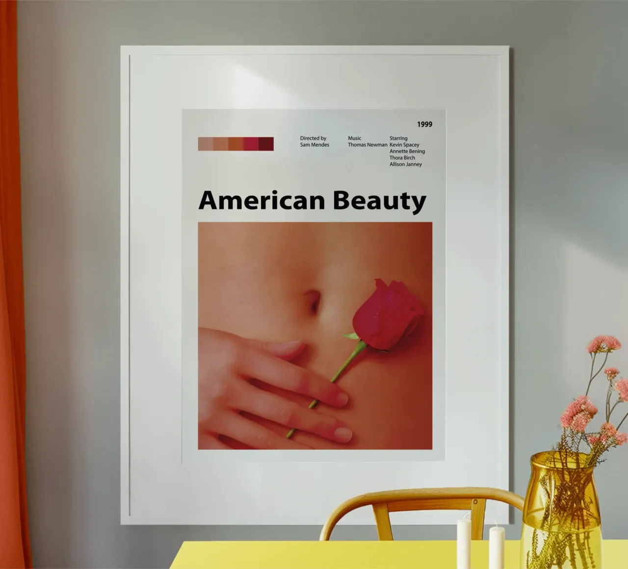 Bellezza americana poster con telaio in plastica da 🎞 The Movie Wall