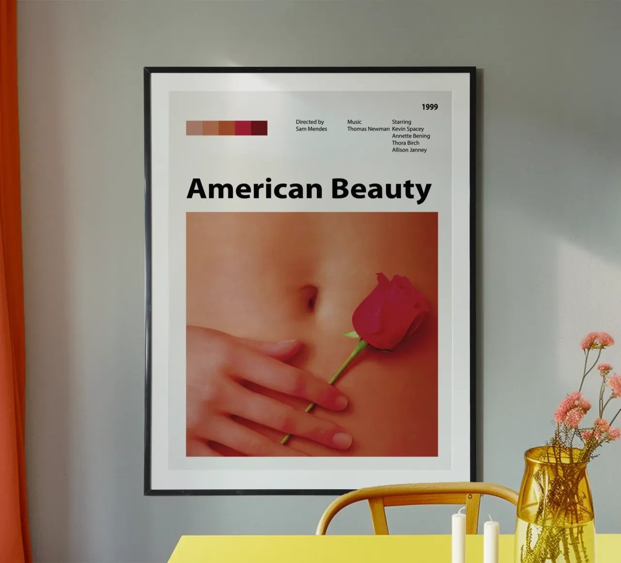 Bellezza americana poster con telaio in plastica da 🎞 The Movie Wall