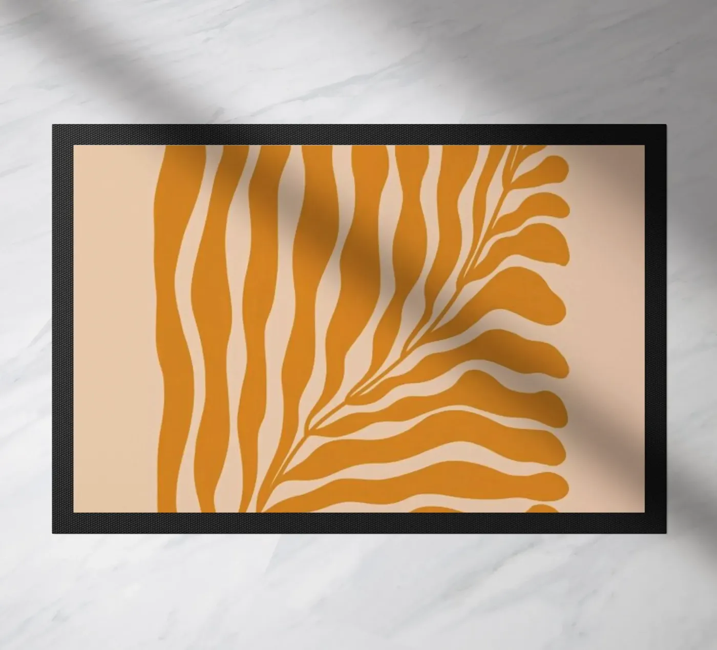 Orange Leaf deurmat van Galaxy Eyes