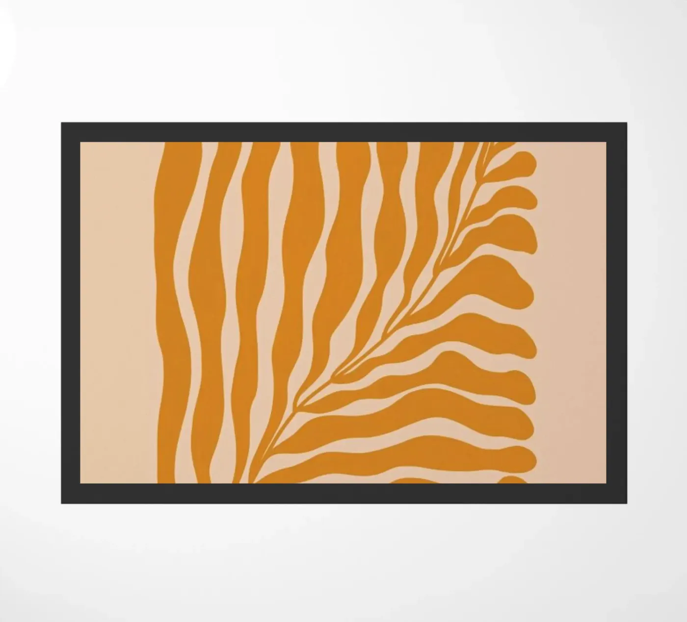 Orange Leaf deurmat van Galaxy Eyes