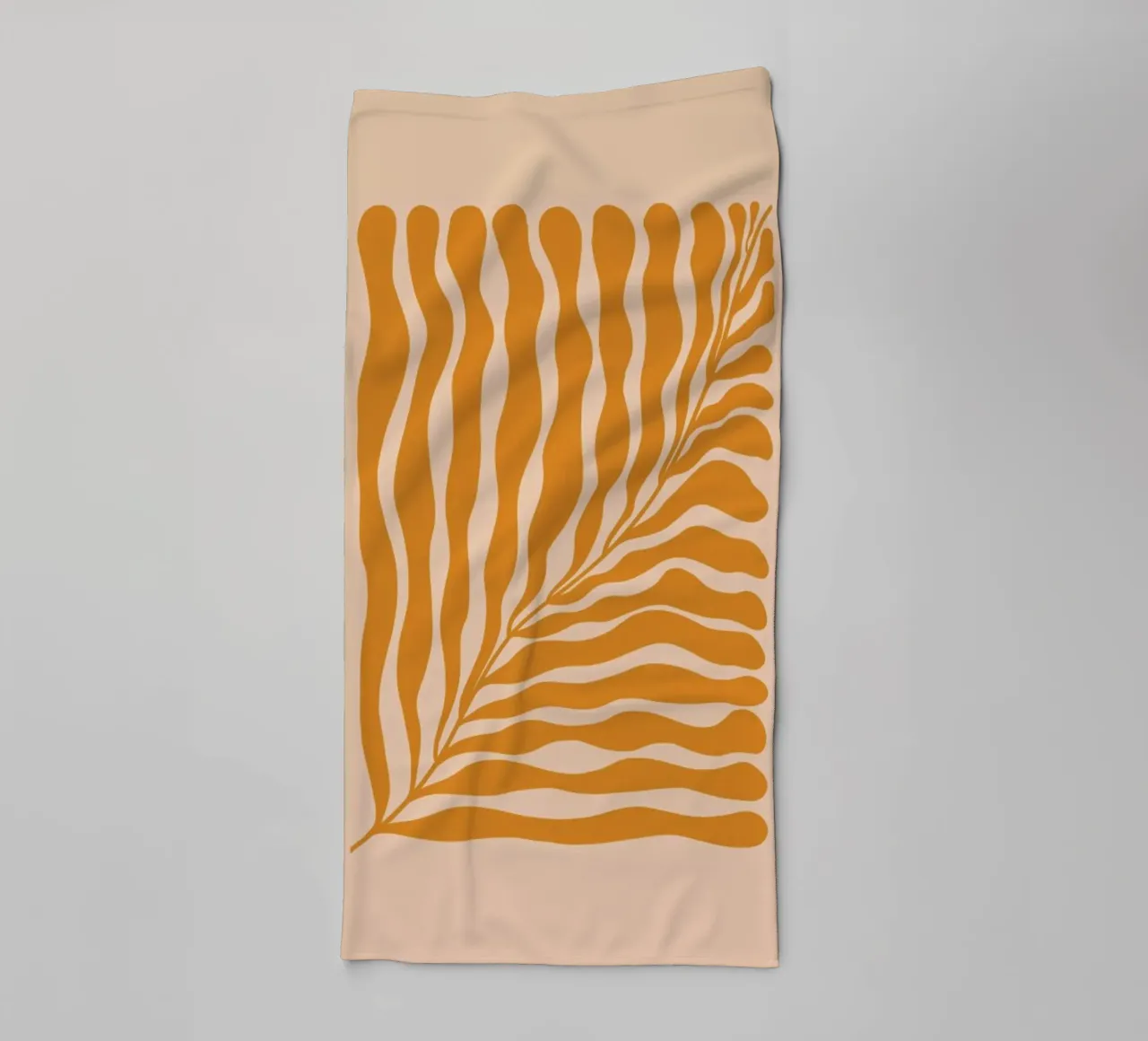 Orange Leaf towel by Galaxy Eyes