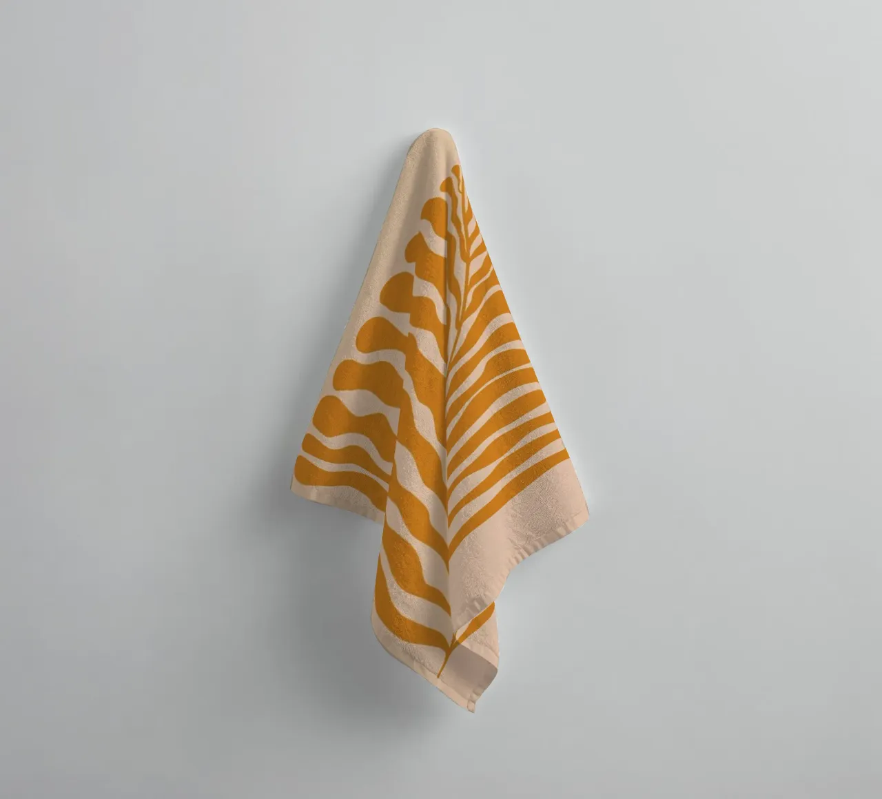 Orange Leaf towel by Galaxy Eyes