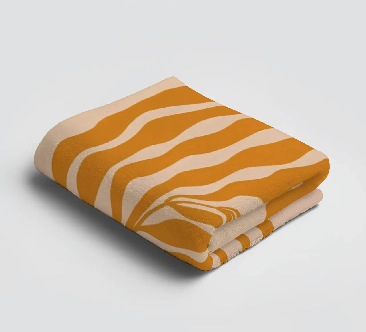 Orange Leaf towel by Galaxy Eyes