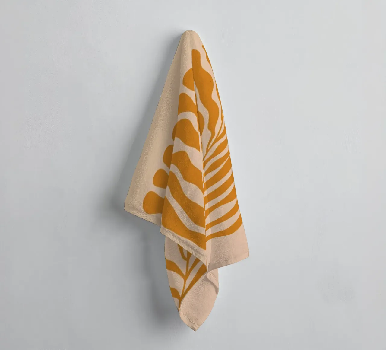 Orange Leaf towel by Galaxy Eyes