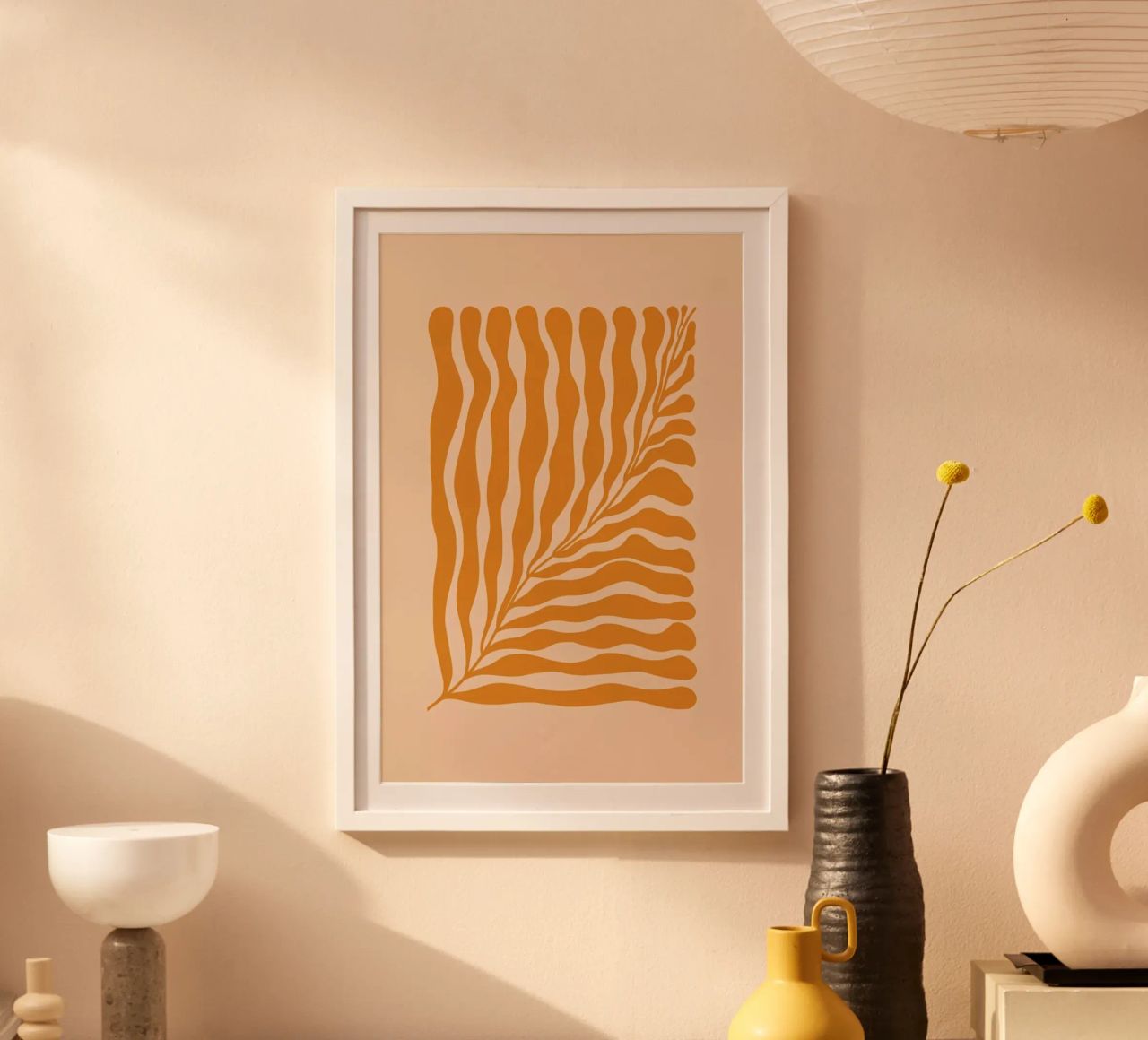 Orange Leaf Poster von Galaxy Eyes