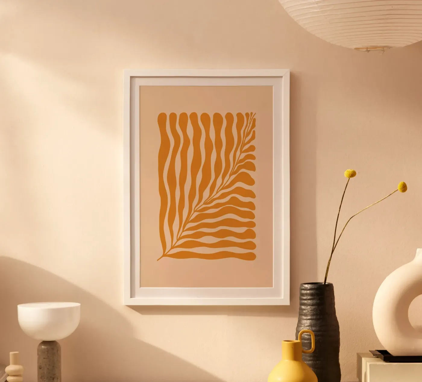 Orange Leaf poster van Galaxy Eyes