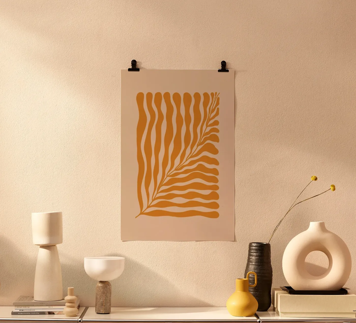 Orange Leaf poster van Galaxy Eyes