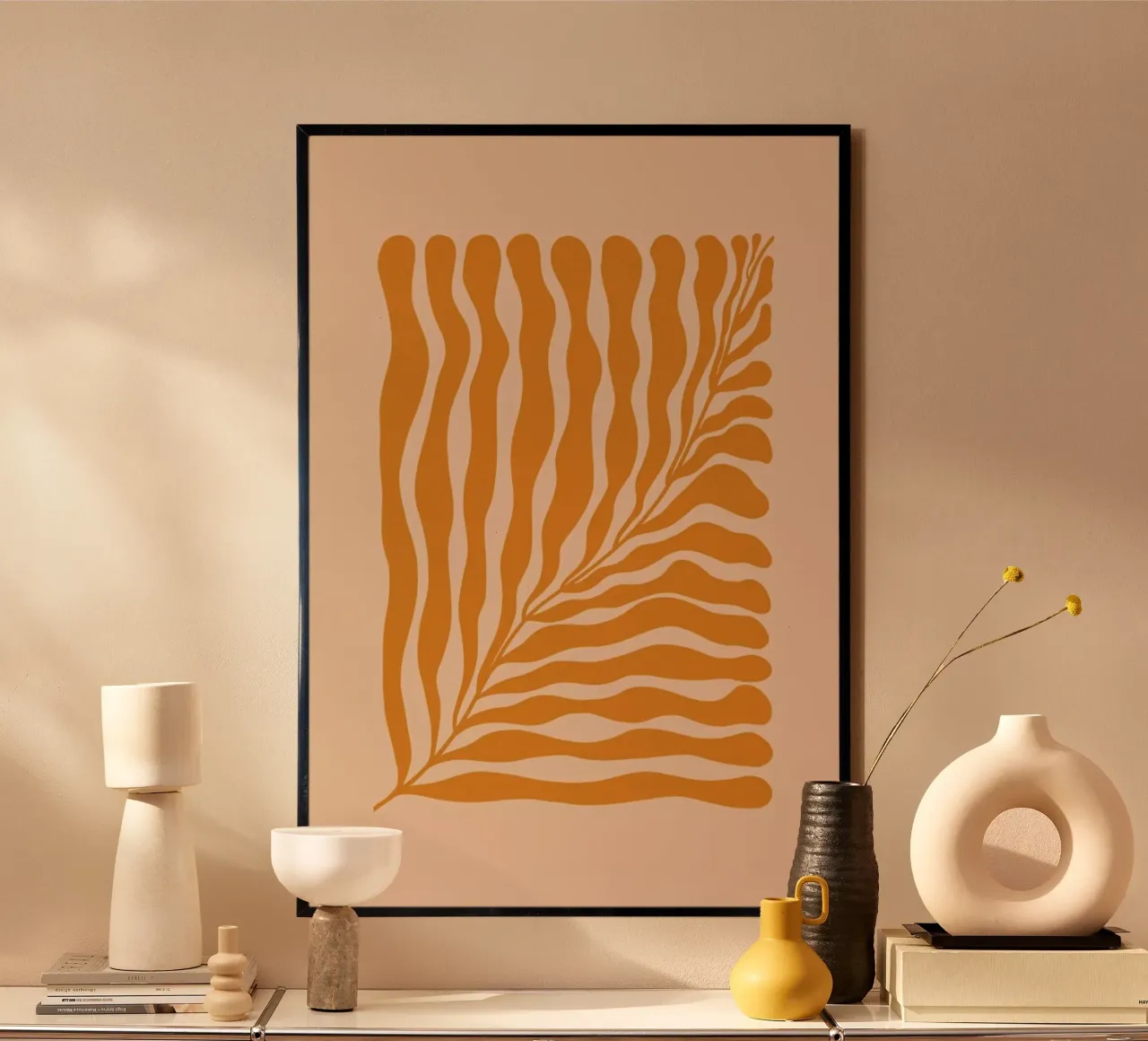 Orange Leaf poster van Galaxy Eyes