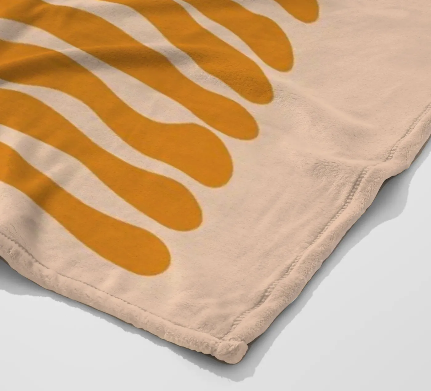 Orange Leaf Fleecedecke von Galaxy Eyes