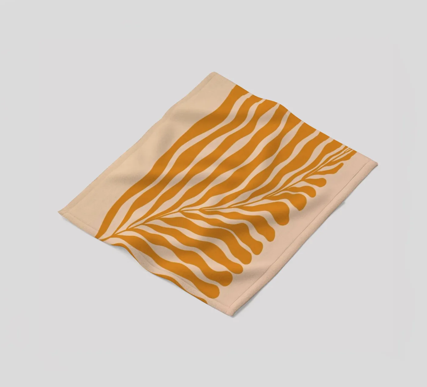 Orange Leaf Fleecedecke von Galaxy Eyes