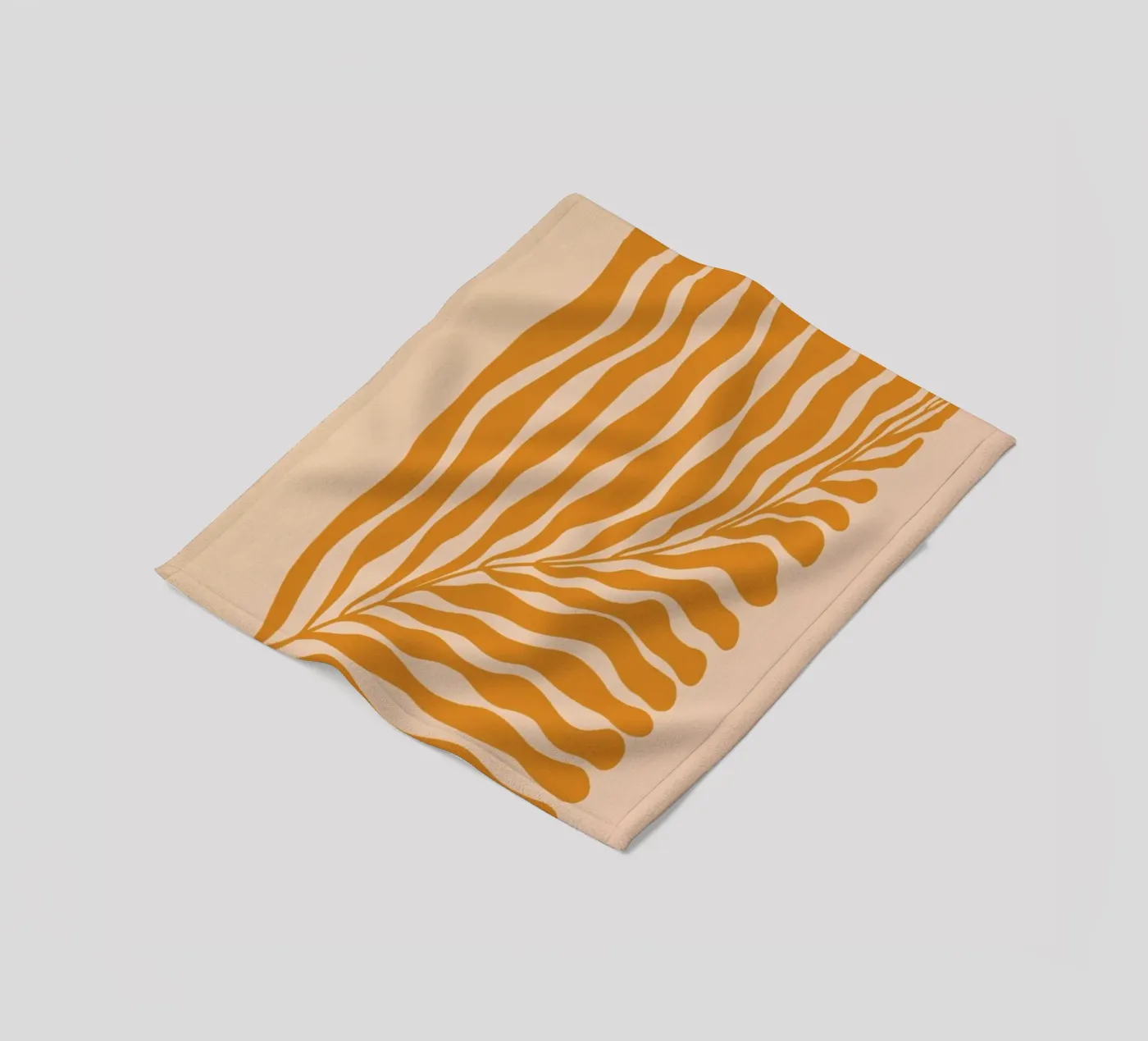 Orange Leaf Fleecedecke von Galaxy Eyes