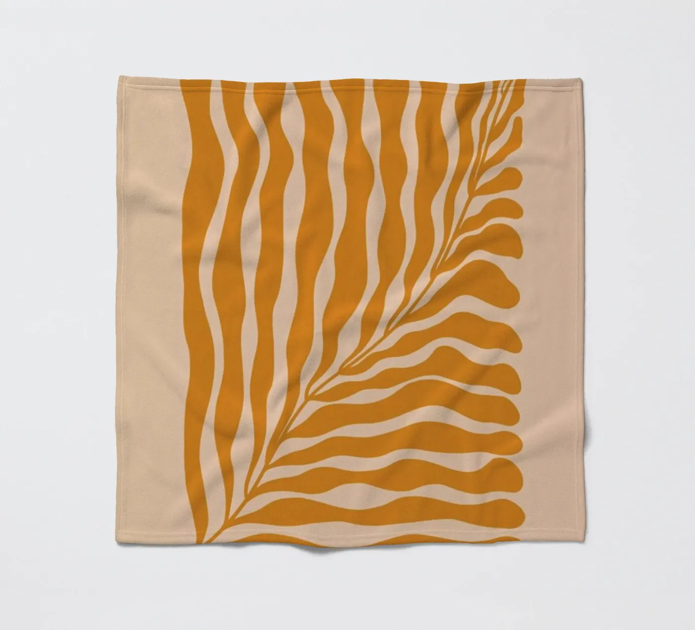 Orange Leaf Fleecedecke von Galaxy Eyes