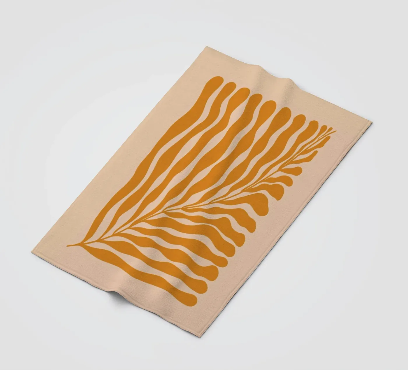 Orange Leaf Fleecedecke von Galaxy Eyes