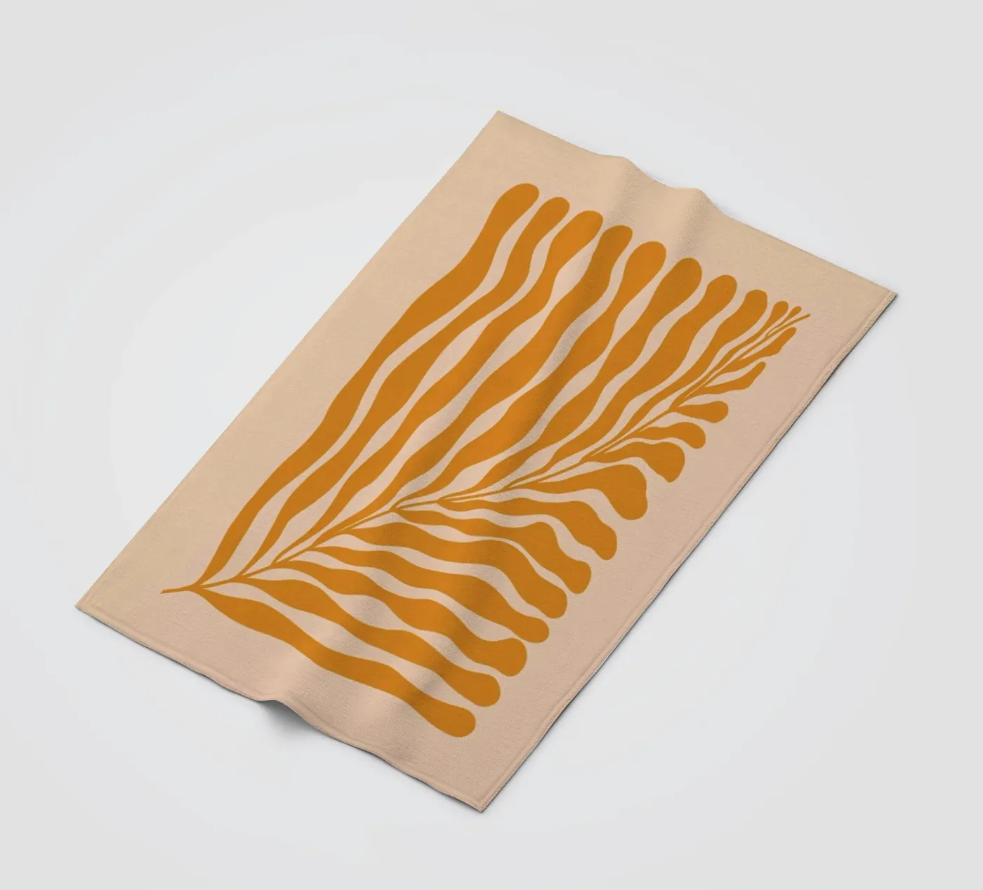 Orange Leaf Fleecedecke von Galaxy Eyes