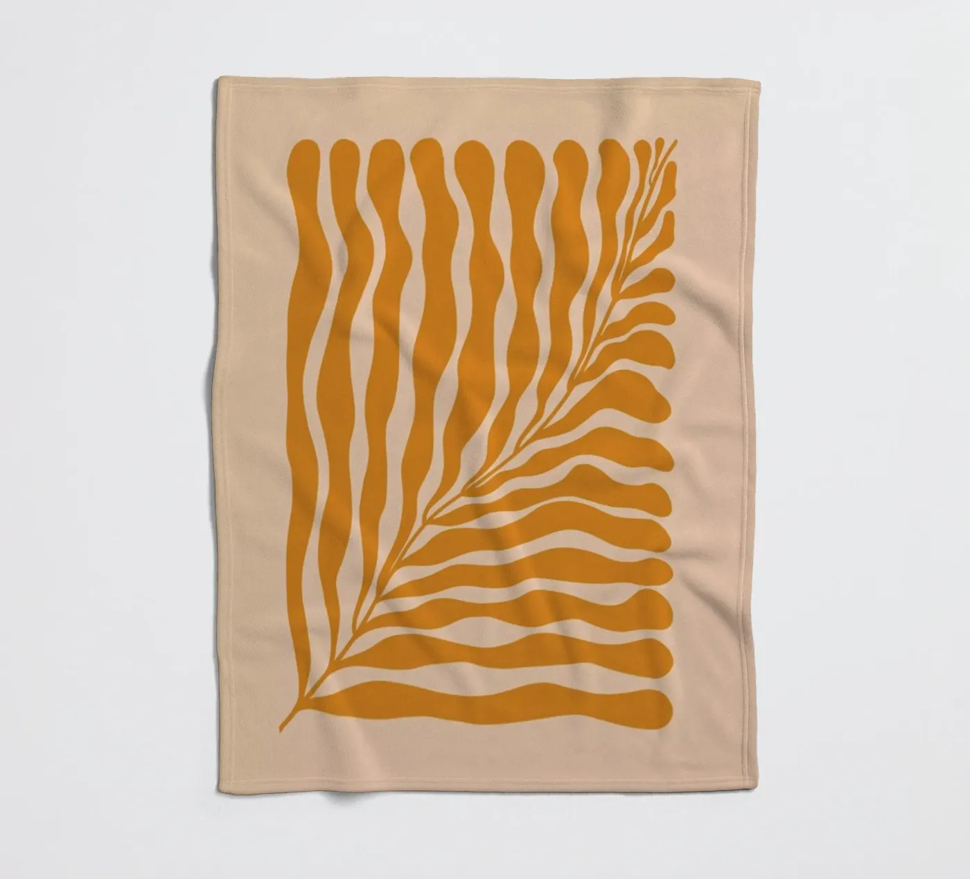 Orange Leaf Fleecedecke von Galaxy Eyes
