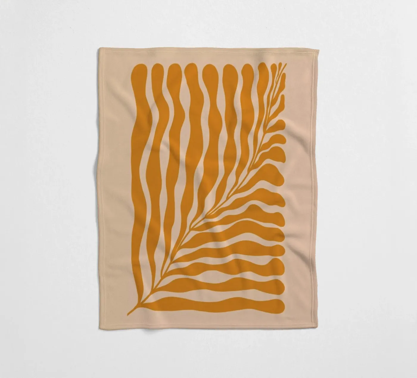 Orange Leaf Fleecedecke von Galaxy Eyes