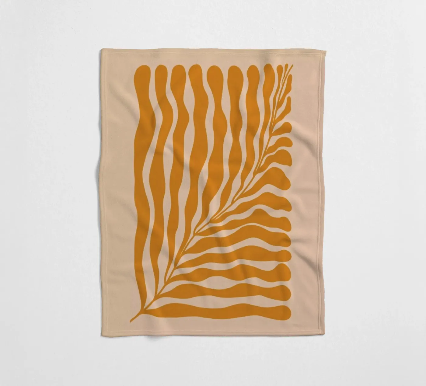 Orange Leaf Fleecedecke von Galaxy Eyes