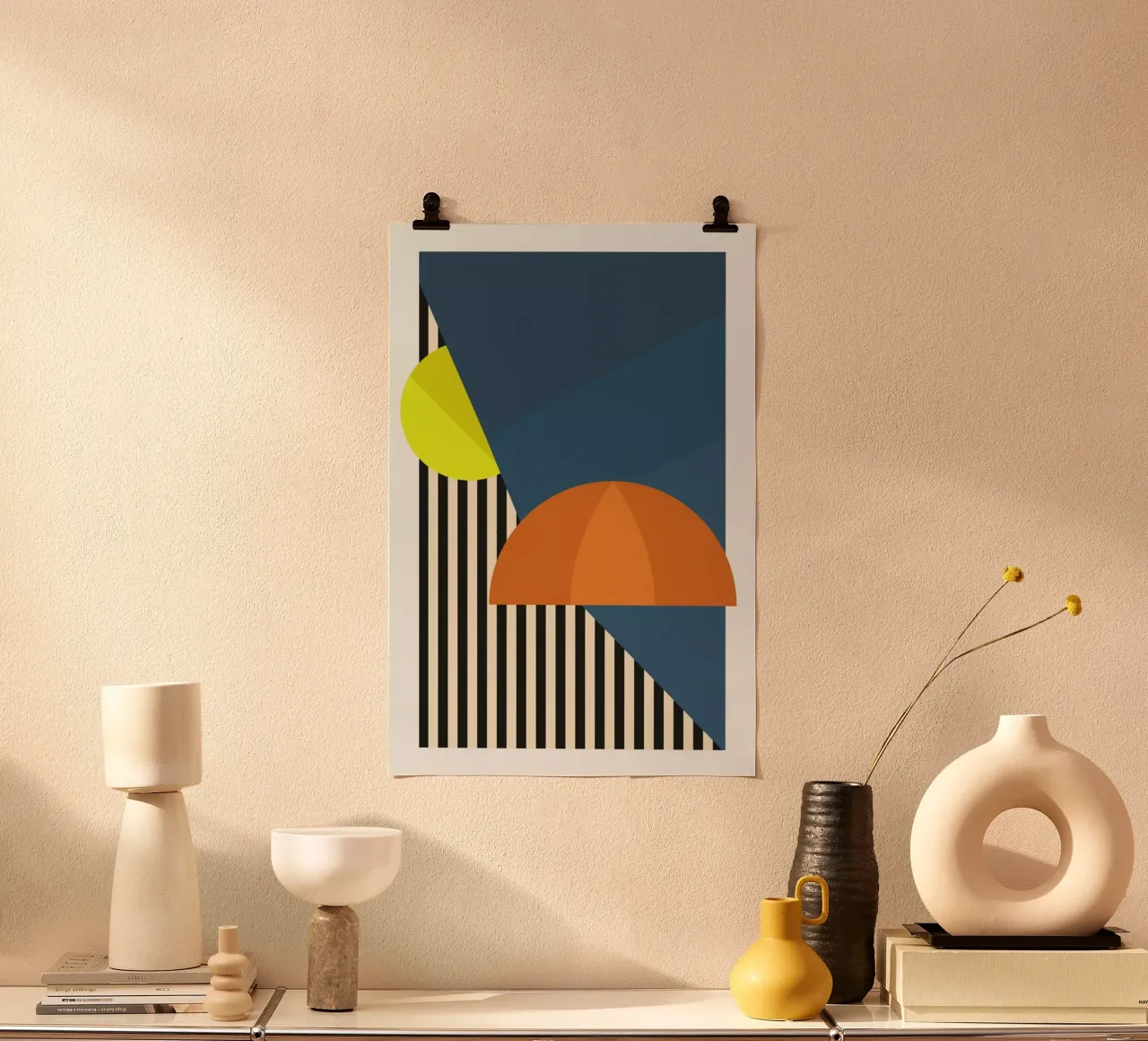 British Weather poster con telaio in legno da The Native State
