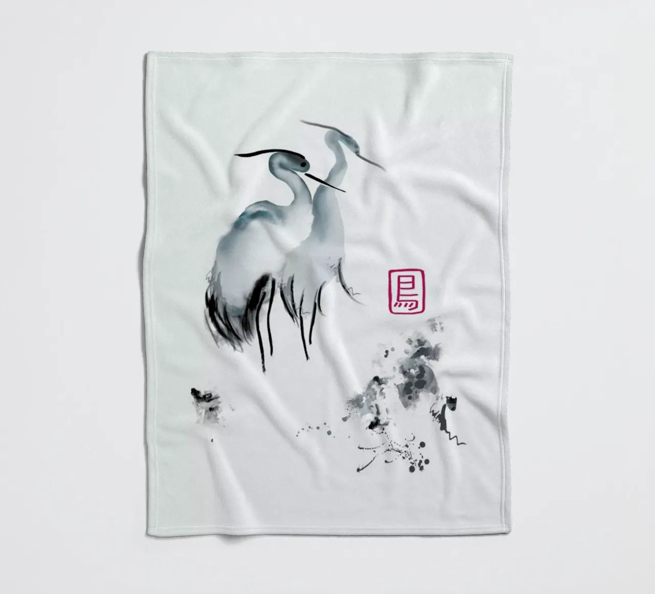 Cranes Of Mist II coperta in pile da Flora & Fauna