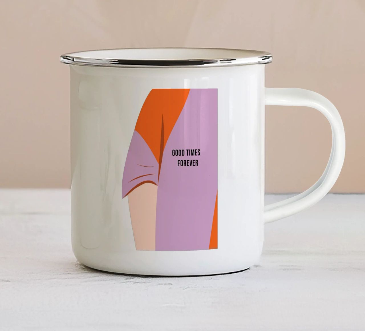 BOY. GOOD TIMES FOREVER. (In 3 Farben verfügbar) tazza in smalto da FRICKE DESIGN