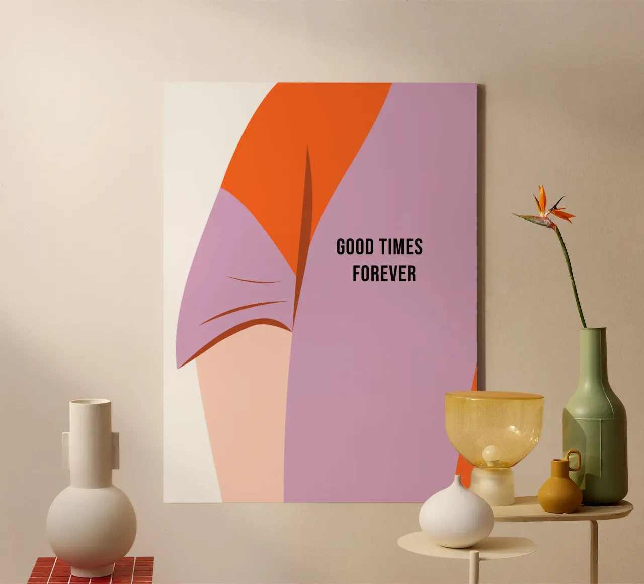 BOY. GOOD TIMES FOREVER. (In 3 Farben verfügbar) Leinwand von FRICKE DESIGN