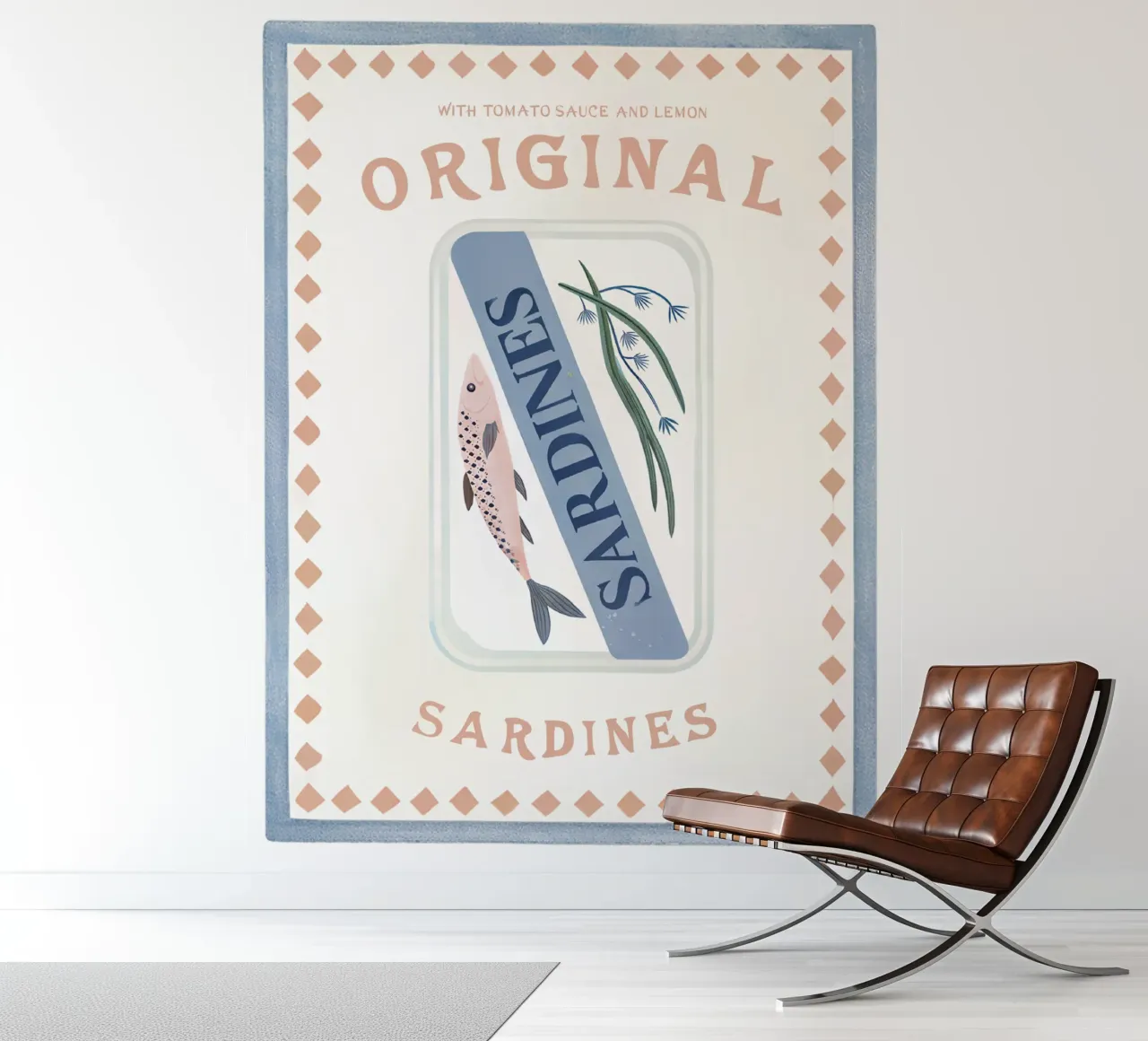 Italian Wall Art, Sardines Poster,Italy Print, La Dolce Vita photo wallpaper by DolceVita