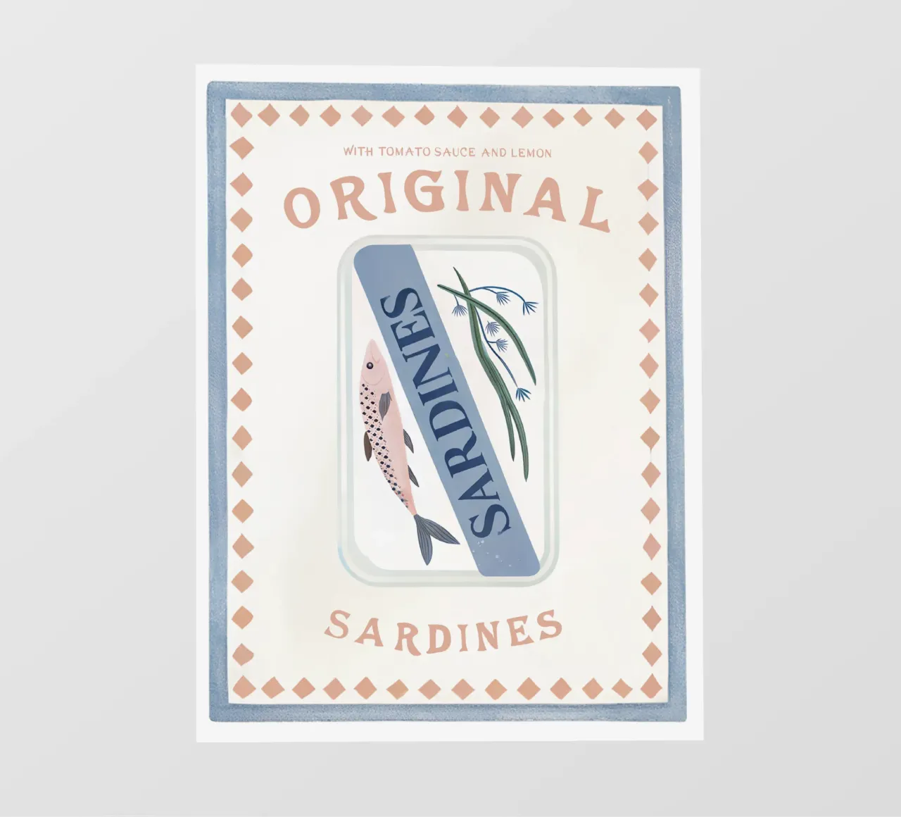 Italian Wall Art, Sardines Poster,Italy Print, La Dolce Vita photo wallpaper by DolceVita