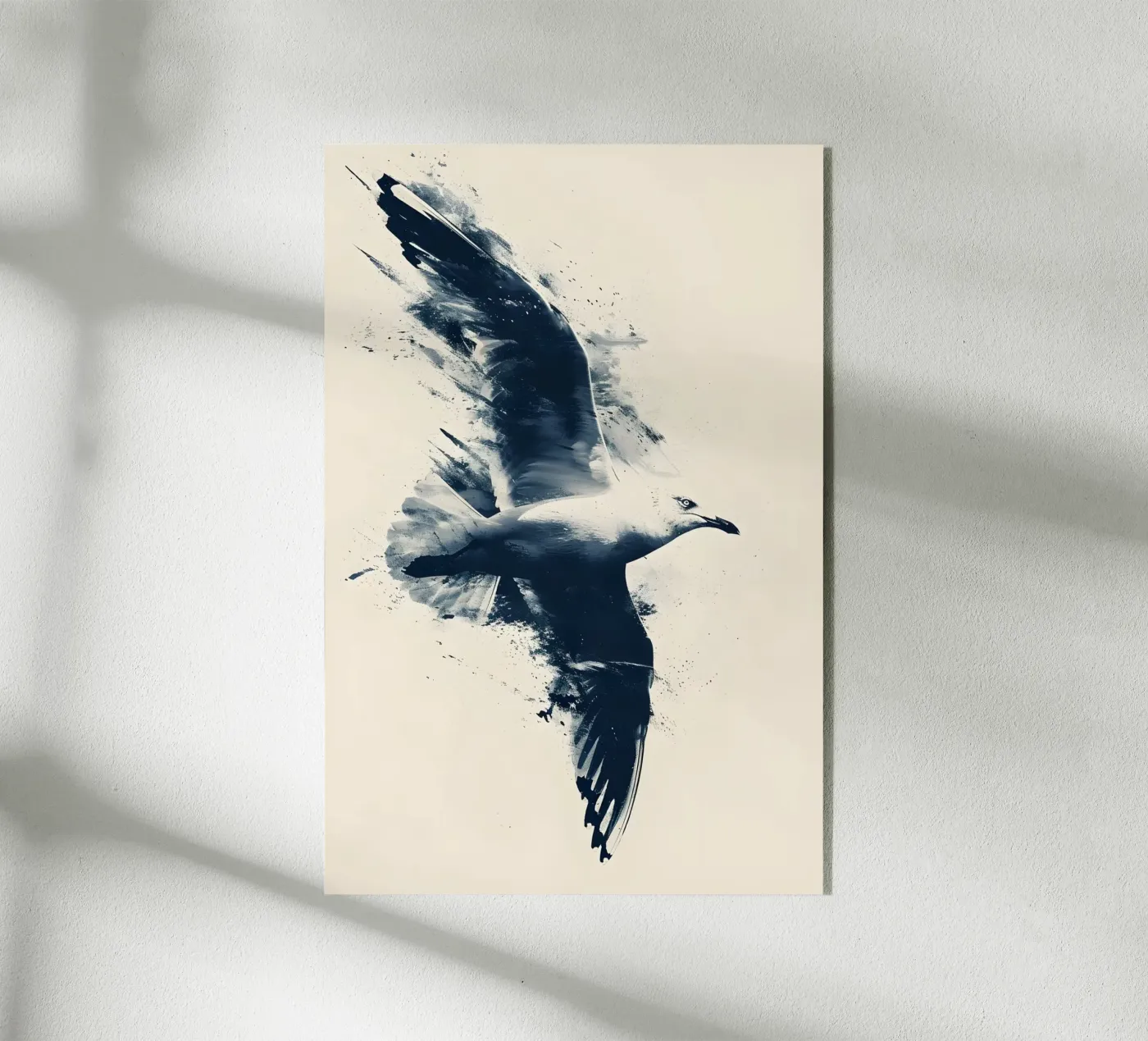 Gabbiano Arte vintage plexiglass da Nordic Blue Atelier