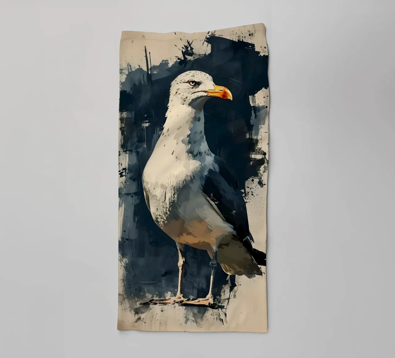 Möwe vintage Porträt asciugamano da bagno da WILD ART