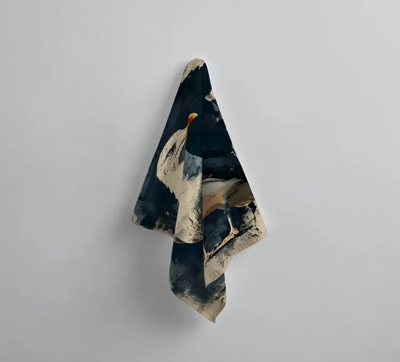 Möwe vintage Porträt asciugamano da bagno da WILD ART