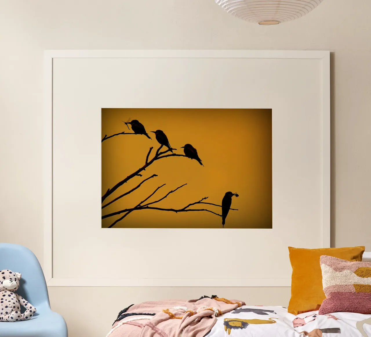 Mangiatori di api al crepuscolo carta hahnemühle da PhotoVibe Decor