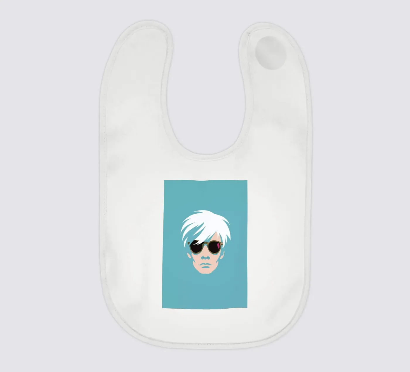 Warhol baby bib by Bruno Morphet