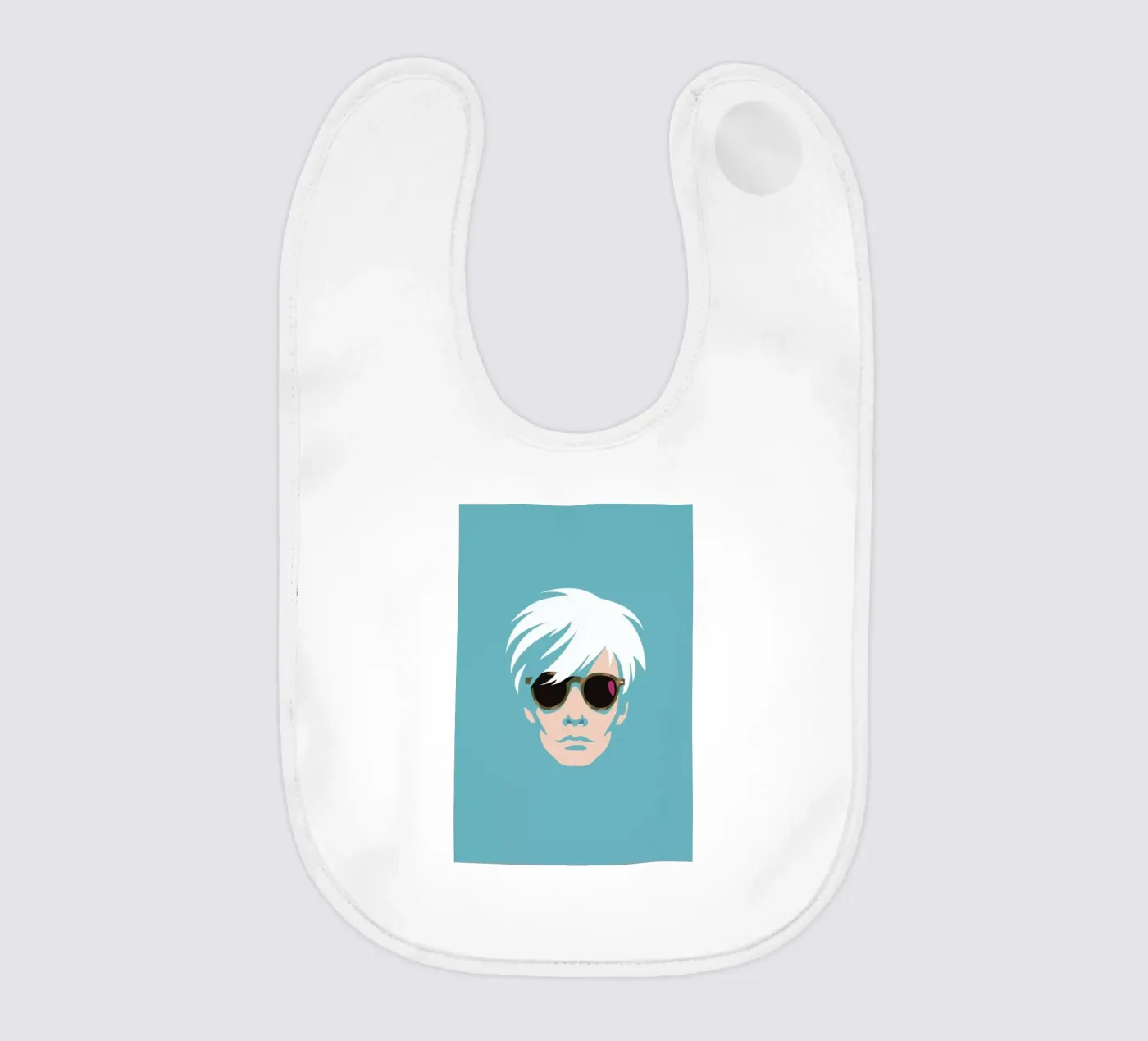 Warhol baby bib by Bruno Morphet