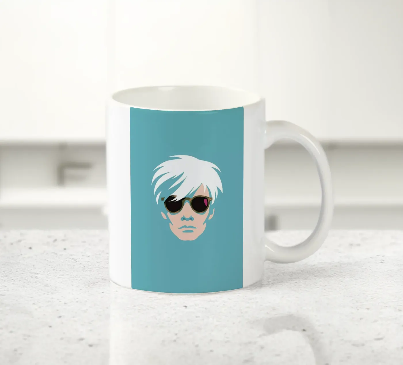 Warhol ceramic mug by Bruno Morphet
