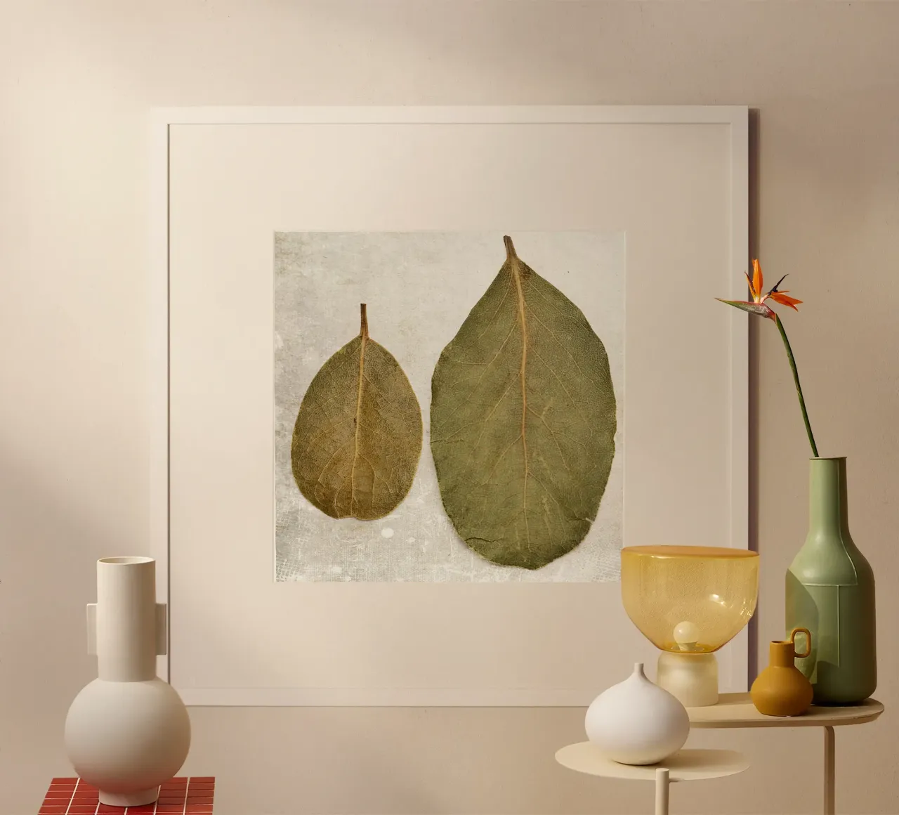 Studio botanico delle foglie poster da PhotoVibe Decor