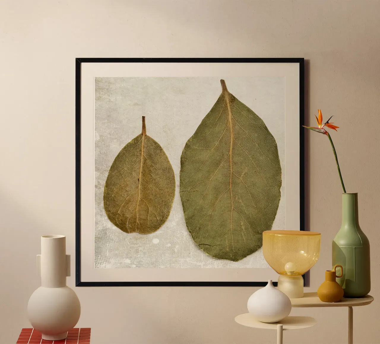 Studio botanico delle foglie poster da PhotoVibe Decor