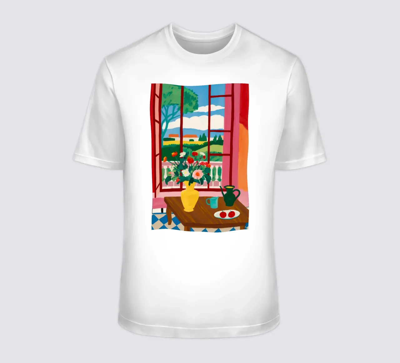 Balcone Colazione in fiore t-shirt da Haven Mirage