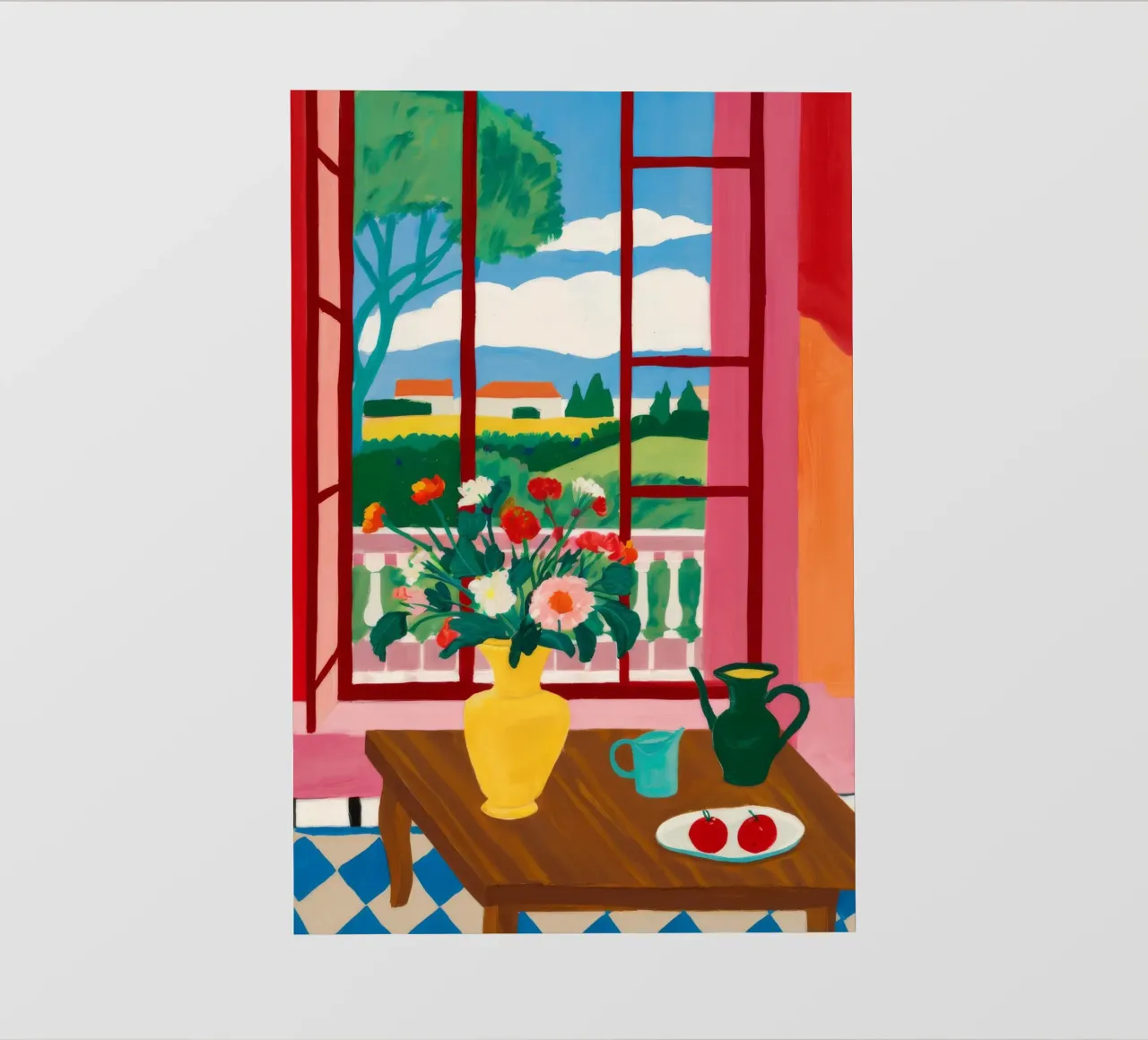 Balcone Colazione in fiore telo in pvc da Haven Mirage