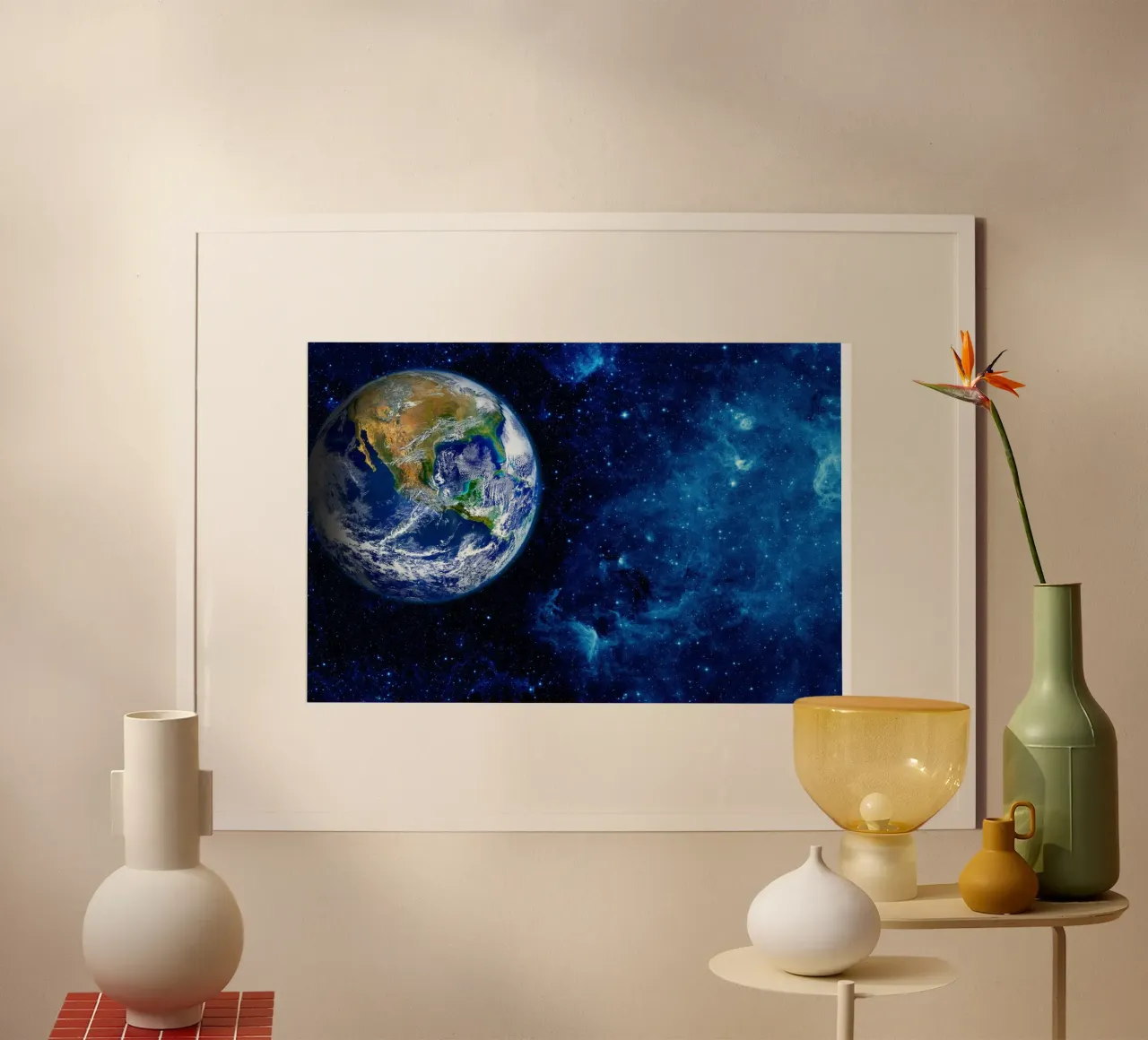 Earth in Deep Space hahnemühle by PhotoVibe Decor