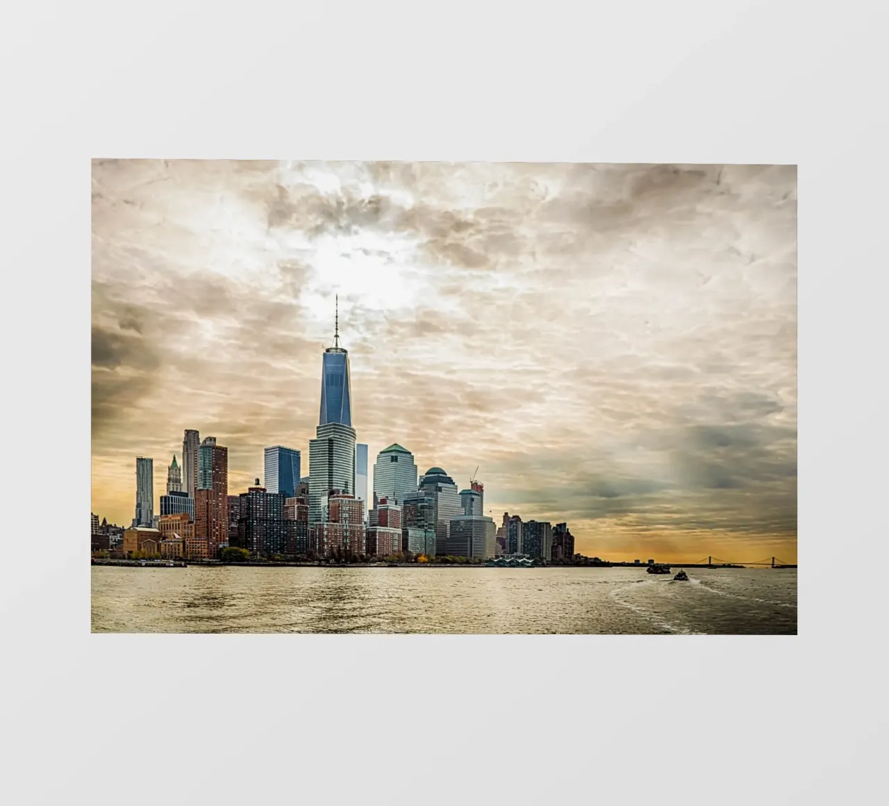 L'ora d'oro su Manhattan telo in pvc da PhotoVibe Decor