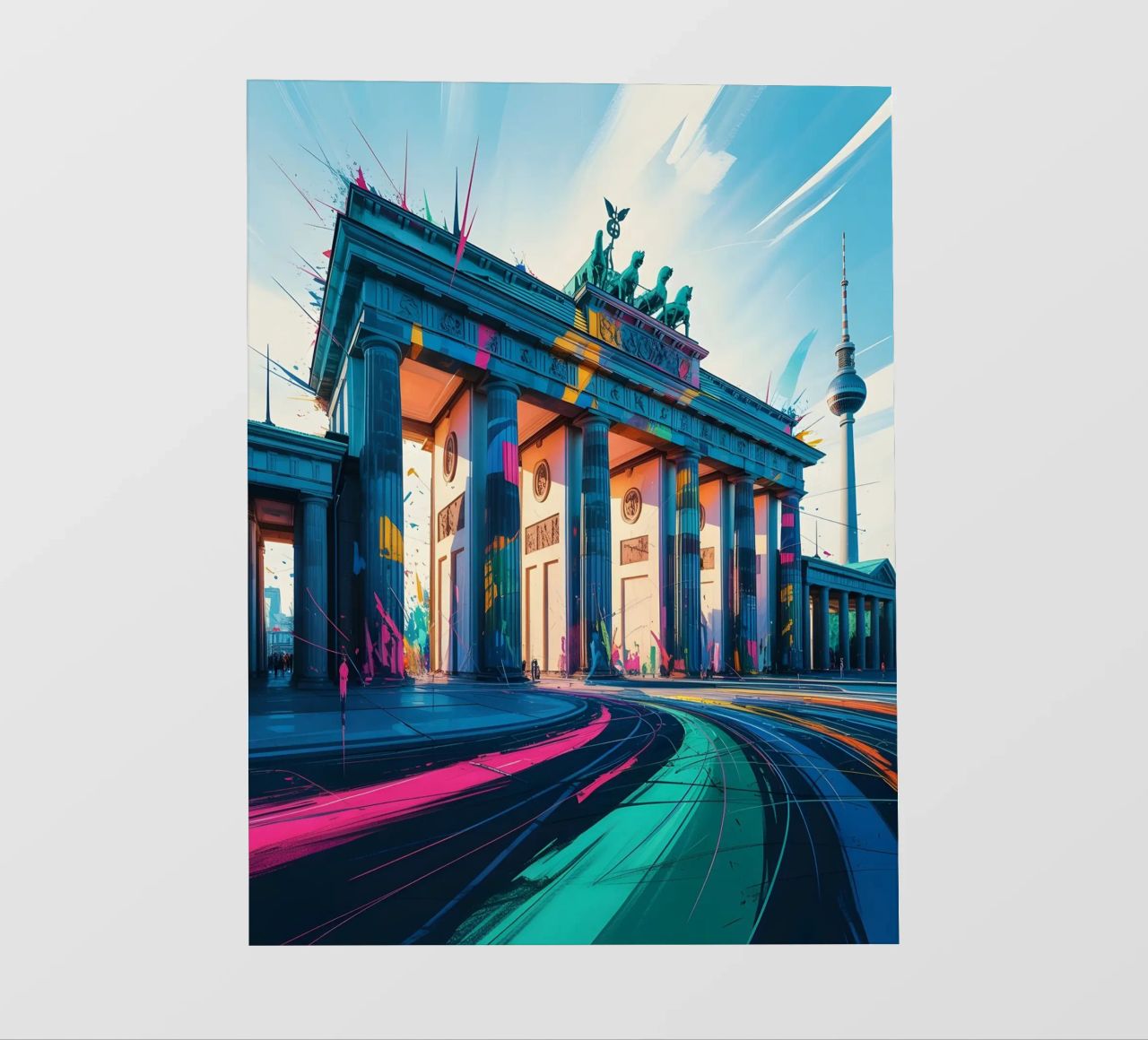 Berlin Brandenburger Tor PVC Plane von Vintage Travel Art