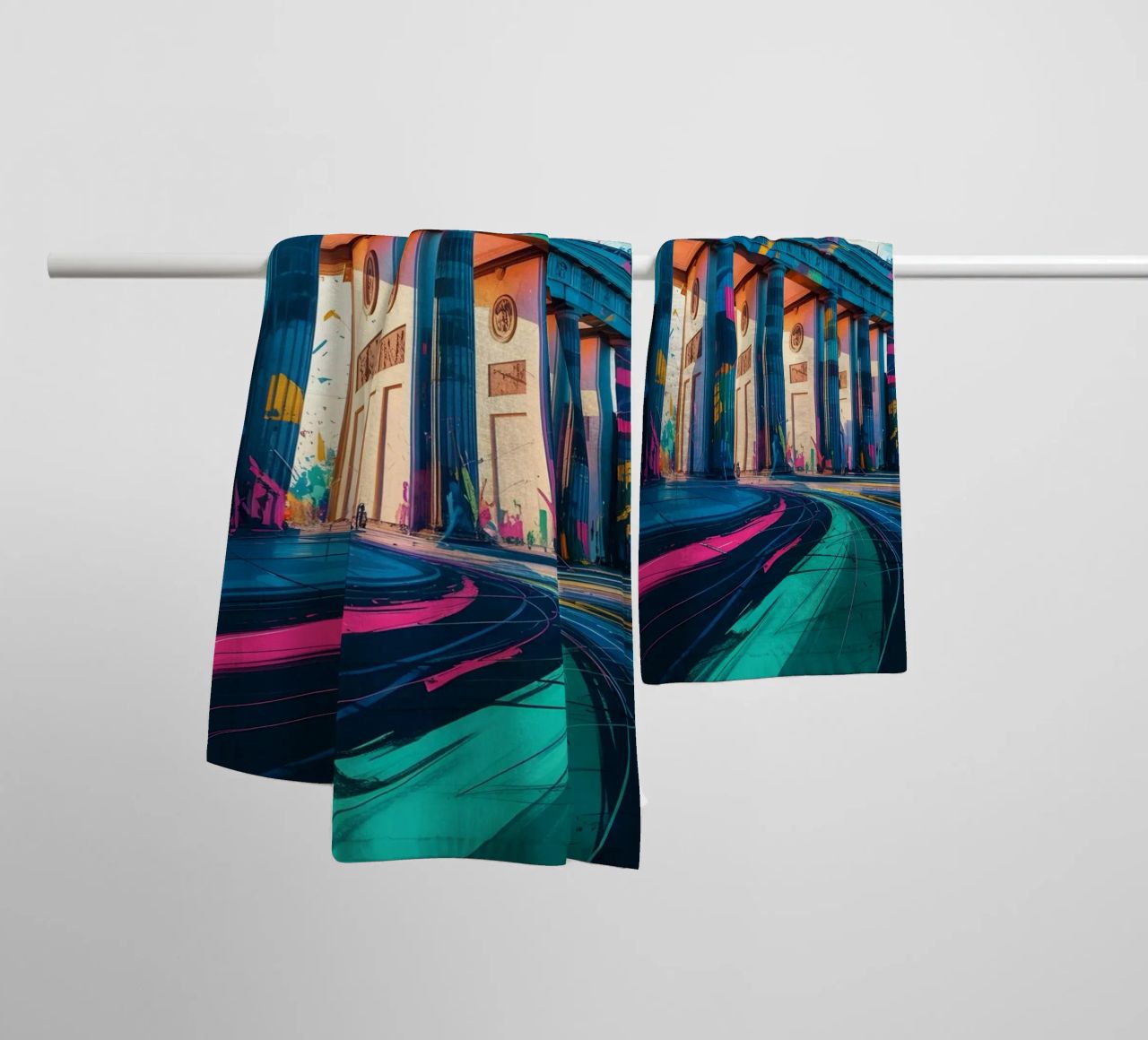 Berlin Brandenburger Tor Handtuch von Vintage Travel Art