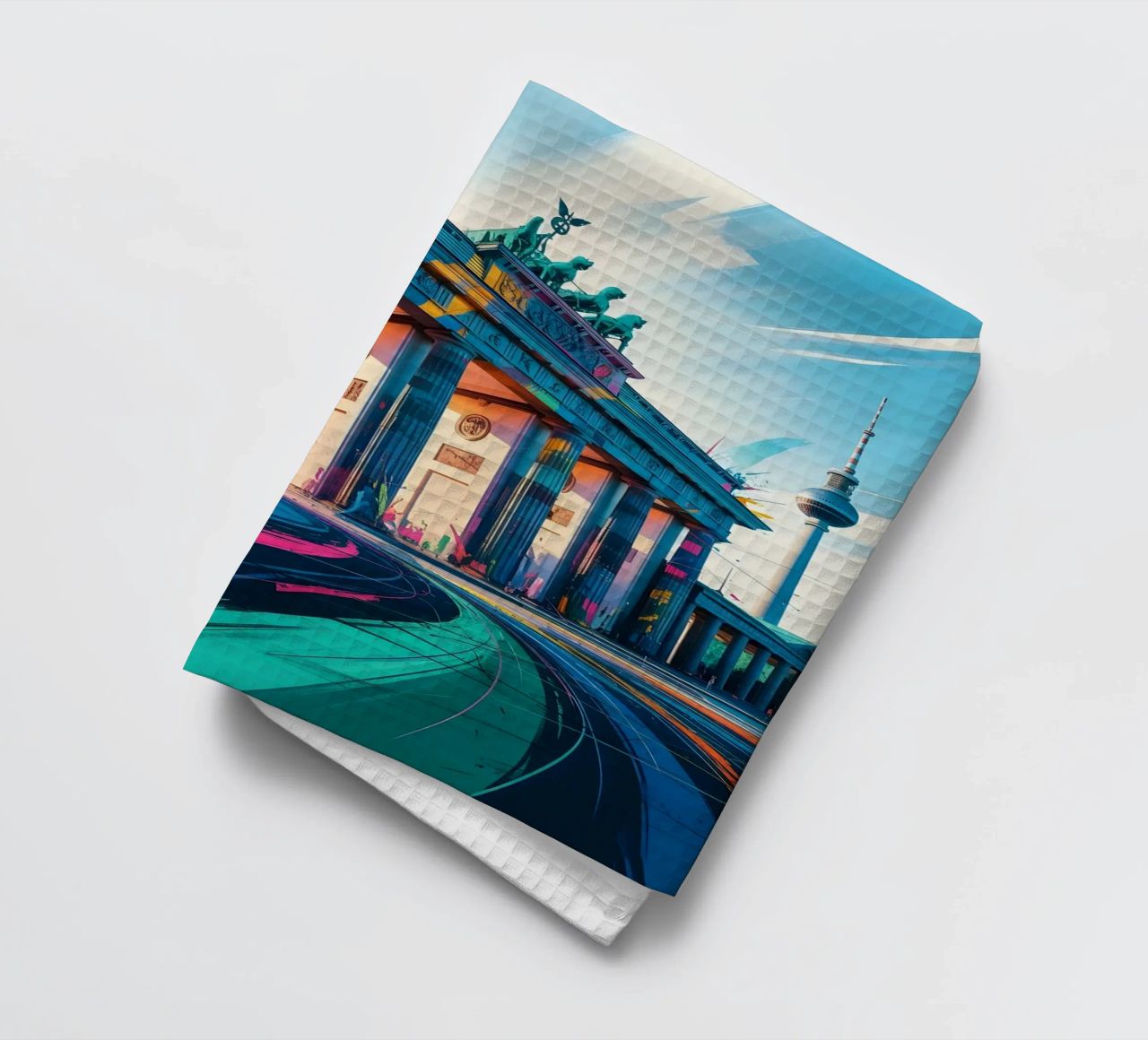 Berlin Brandenburger Tor Geschirrtuch von Vintage Travel Art