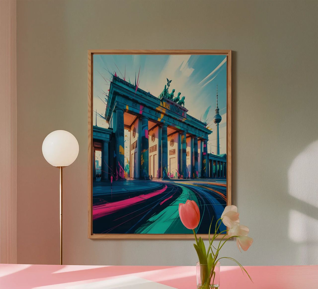 Berlin Brandenburger Tor Alu-Dibond von Vintage Travel Art