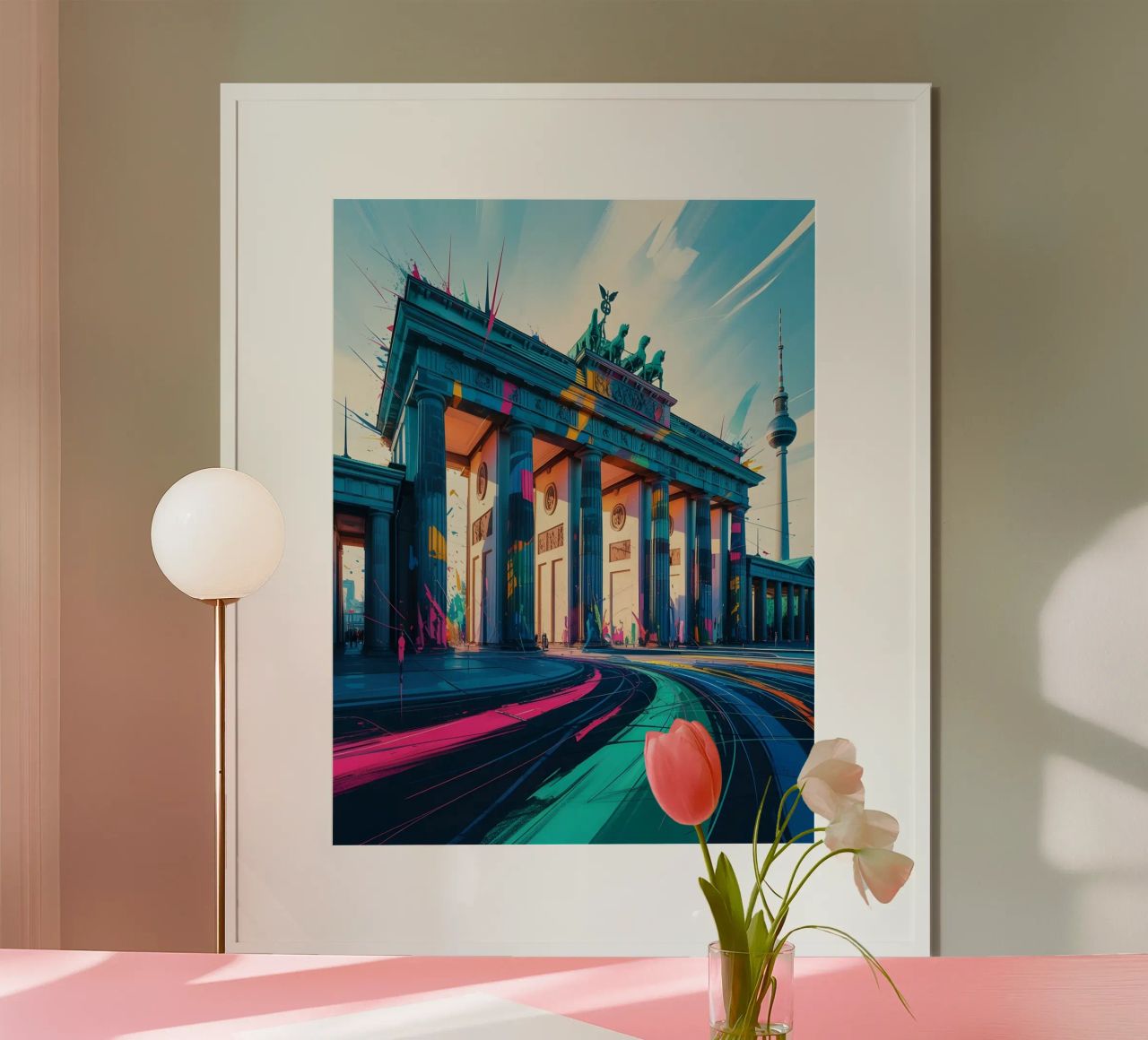 Berlin Brandenburger Tor Poster von Vintage Travel Art